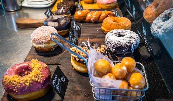 donut holes and donuts for customers